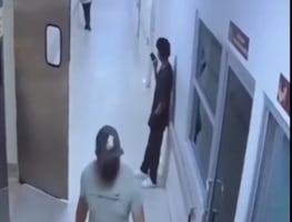 Video: Momento exacto en que asesinan a mujer dentro del Hospital General de Tijuana; el atacante se hizo pasar por personal de salud