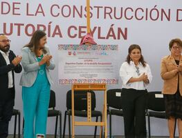 Brugada coloca la primera piedra de una Utopía en Deportivo Ceylán, Azcapotzalco; tendrá escuela de robótica