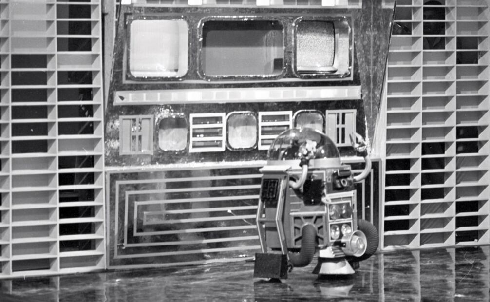 Robot que dio los puntajes de los concursantes en el Juguemos a Cantar 1982. Foto: Archivo EL UNIVERSAL.