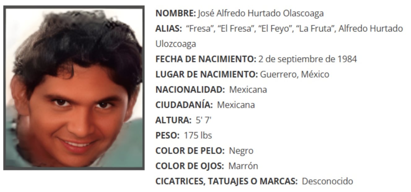 José Alfredo Hurtado Olascoaga "El Fresa". Foto: Especial