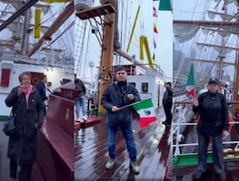 Morenistas en EU usan el Buque Cuauhtémoc para promover elección judicial; llaman a votar por Lenia Batres y otros