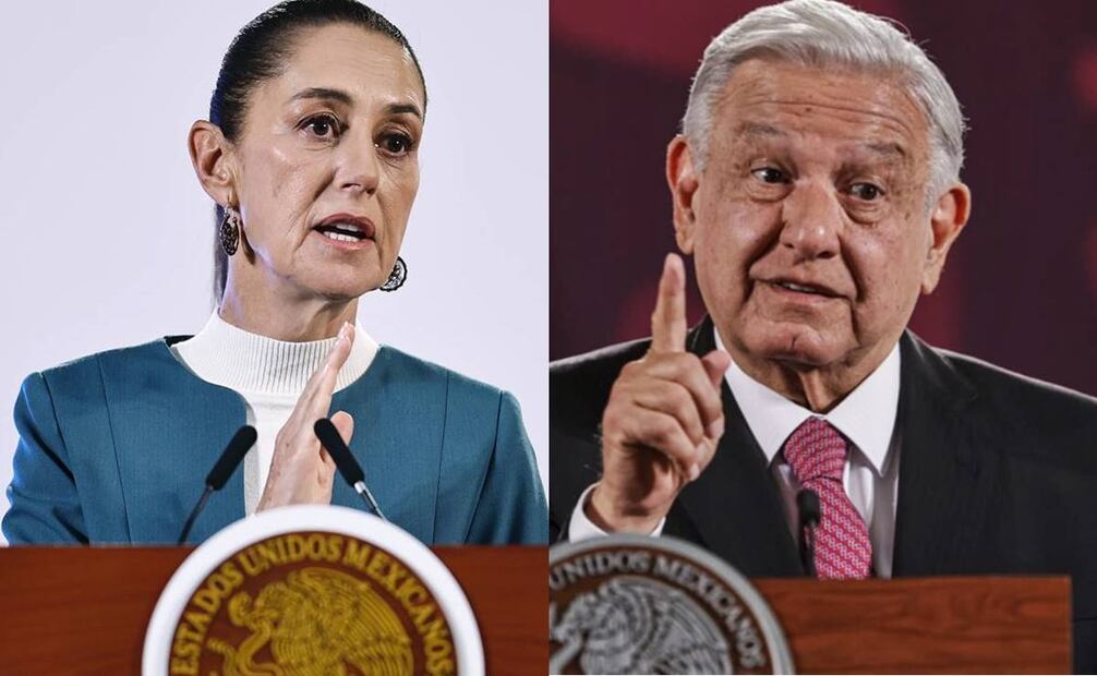 Claudia Sheinbaum y el expresidente Andrés Manuel López Obrador. Foto: Archivo EL UNIVERSAL