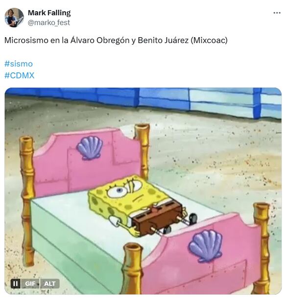 Usuarios de redes sociales decidieron tomar con humor los microsismos que se registraron hoy en algunas alcaldías de la Ciudad de México. Fuente: X
